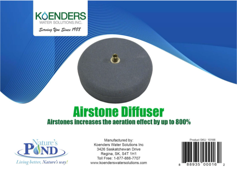 KW Air Stone Diffusor – 4 Cm, Für Aquarium, Feine Sauerstoffbläschen, Im Blister